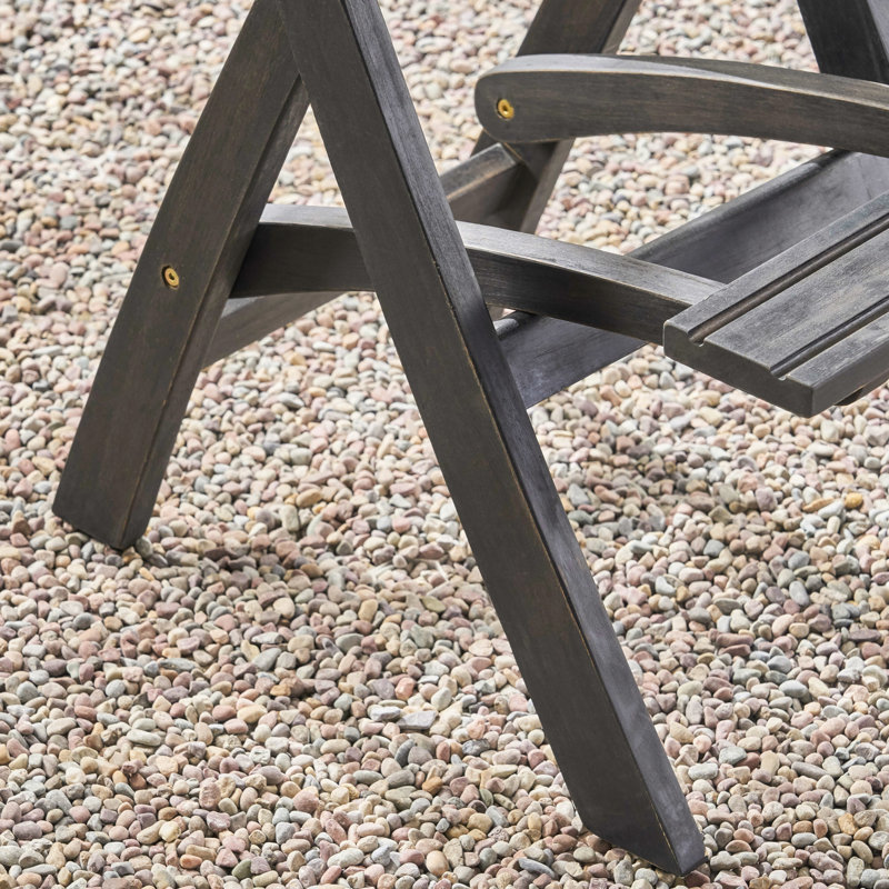 Table grise minimaliste d'extérieur gris foncé