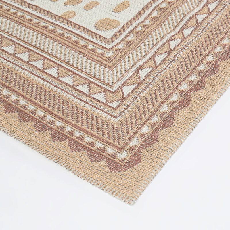 Tapis à bordure léopard Amadeus, 7 pi 10 po x 10 pi