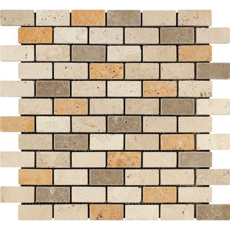 Carreau de mosaïque en travertin