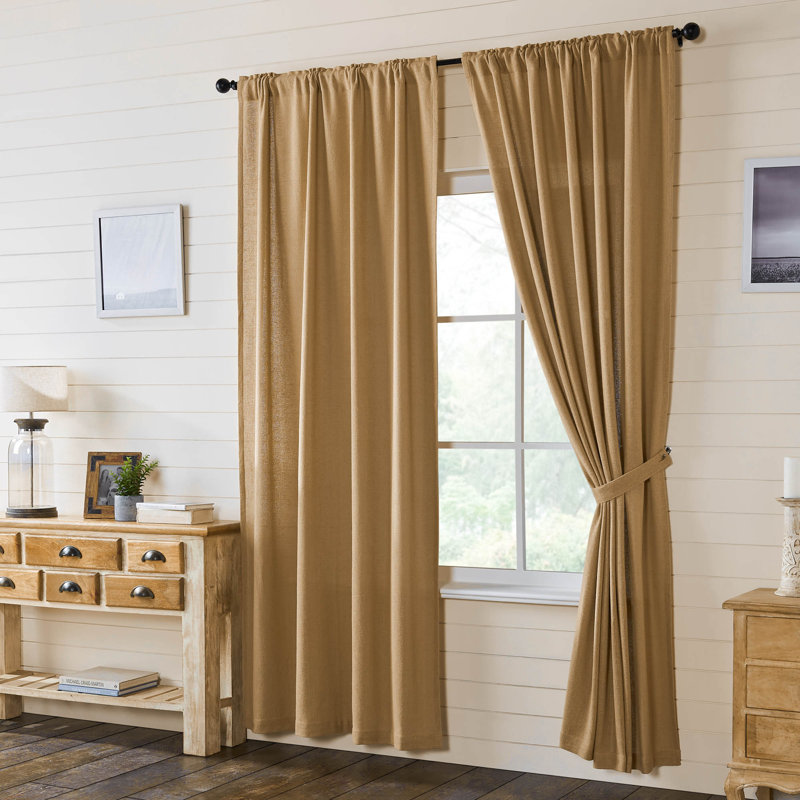 Paire de rideaux obscurcissant 100% coton Vinney