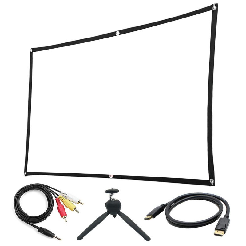 Impecca 120” Home Theatre DVD Projector, 110 ANSI Lumens, 720P, Includes Accessory Kit - Black