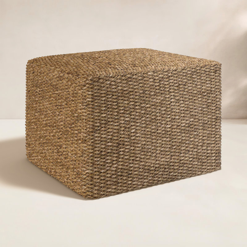 Charton Seagrass Woven Ottoman