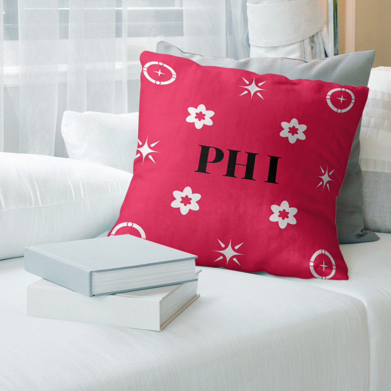 Coussin en coton Philadelphia Basketball, Philadelphia blanc / rouge, H 16 po x l 16 po