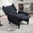 Manual Wing Chair Recliner, High Colorfastness Fabric Chair with Deep Tufted Back | Silver Nailhead Trim, 3 Adjustable Positions for All-Day Comfort-833237048