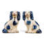 Staffordshire Small Dog Blue Pair