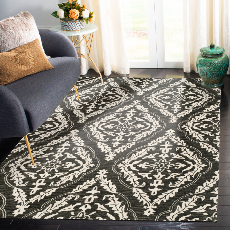 Luitpold Blossom Hand Tufted Wool Oriental Rug, Rectangle 8' x 10'
