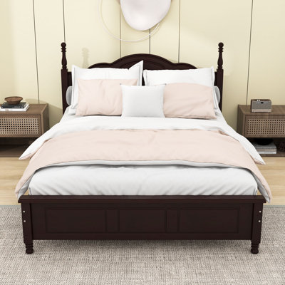 Brochan Wood Platform Bed with Headboard