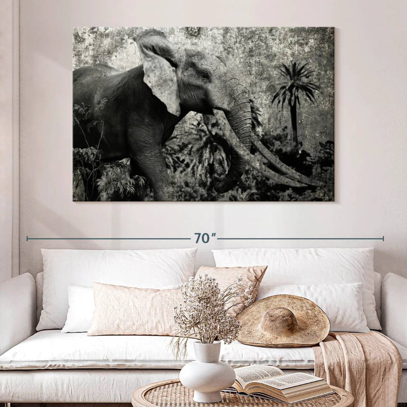 Éléphant safari Brampt Prime, H 34 po x l 51 po
