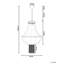 Abrina 1 - Light Matte Black Lantern Pendant
