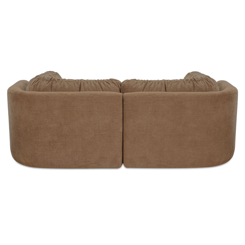 Matina Nook Modular Sectional Oatmeal, Toffee Performance Chenille