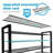 12 Tier Stackable Shoe Rack, Metal Wire Grid, Shoe Organizer Storage Shelf