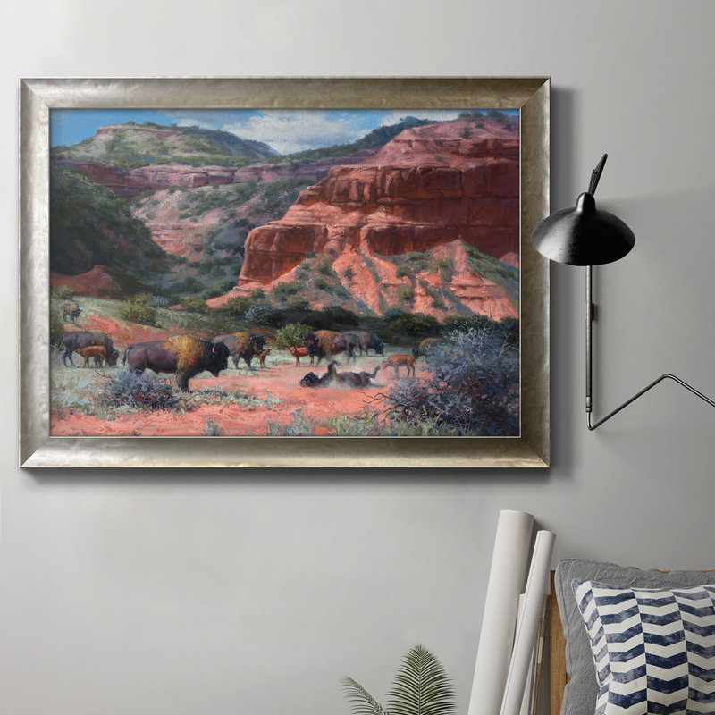 Caprock Canyon - reproduction d'art sur toile, H 24 po x l 36 po x P 2,5 po