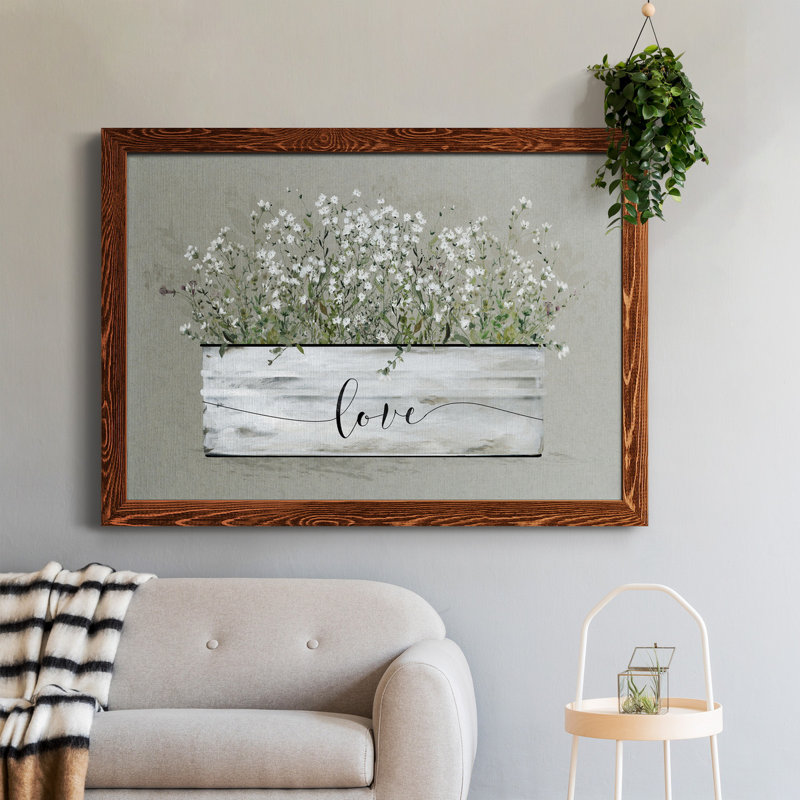 " Bouquet Of Grace Bucket Love " Painting Print, Maple, 31" H x 44" W x 0.75" D