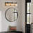 Farmhouse Bathroom Vanity Lighting with Clear Seeded Glass Shades-1642591391