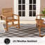 Tapis intérieur / extérieur noir / gris Nicole-40265184