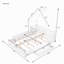 Grand lit plateforme en bois avec garde-corps et 2 tiroirs-1151012632