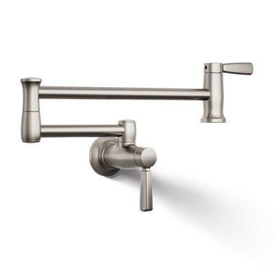 Wall-Mount Pot Filler Faucet, Swing Arm Kitchen Pot Filler Faucet