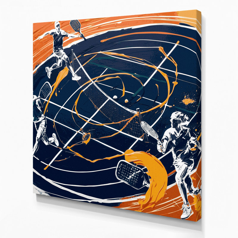 Art mural sur toile bleu, H 12 po x l 12 po