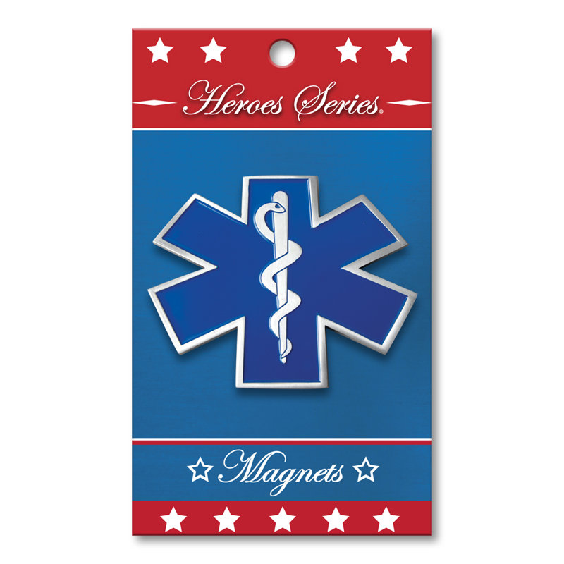 Allied Products - Heroes Series - aimant et médaillon Ems Series, H 2,5 po x l 2,5 po x p 0,25 po