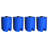 WaterPrepared 55 Gal Stackable Design Utility Water Tank with Large Cap (4 Pack)
