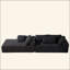 Ensemble de canapé modulaire rembourré en chenille Modern, ensemble de canapé modulaire modulaire en L de 108 po avec 6 coussins, canapé-lit combiné gratuit pour le salon, la chambre à coucher (méridienne gauche)-960262374