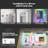 RGB Backlit & LED Frontlit Bathroom Vanity Mirror with Memory Function, 3 Color Temperatures, Dimmable Light & Anti-fog Tempered Glass & ETL-614374631-631544631