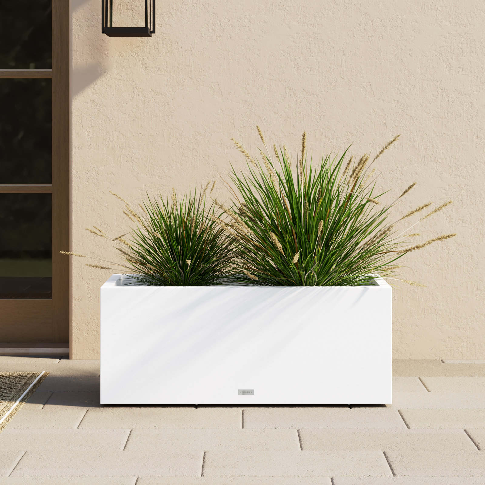 Block Series 38" Planter Box, 16” H x 38” W x 15” D, White