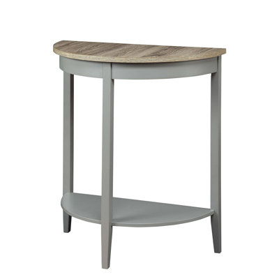 Elegant Half-Moon Console Table With Open Shelf, Perfect For Entryways And Living Spaces, Durable And Stylish Design.