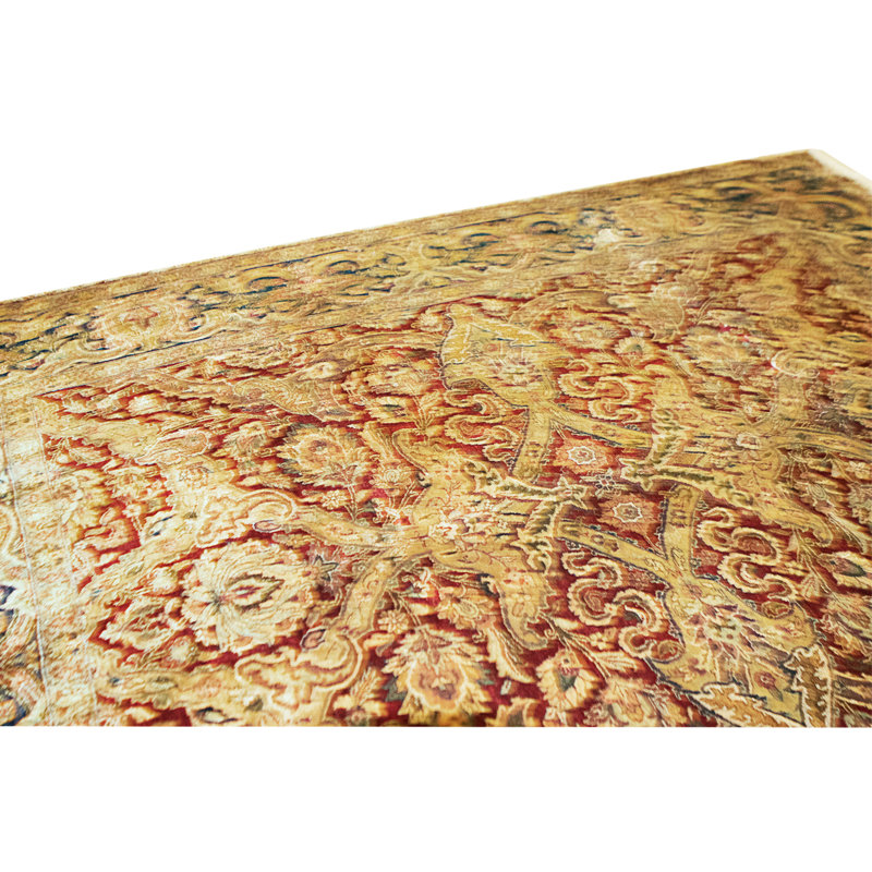High-Quality Hand-Knotted Red And Blue Area Rug, Rectangle 8'3" x 9'11"