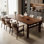 Rectangular Home    Walnut    Dining    Set