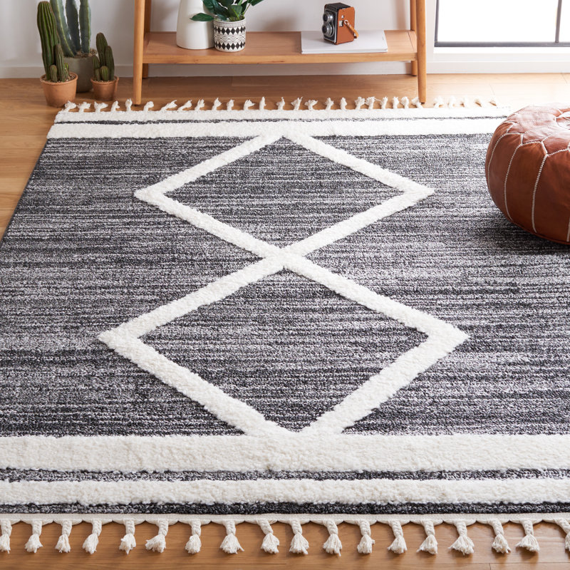 Tapis à poils longs Jeanean Performance, Rectangle 5 pi 3 po x 7 pi 6 po