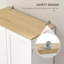 Garde-manger autoportant 67 po, armoire de rangement à 4 portes avec tablettes réglables, armoire de cuisine avec portes et tablettes, blanc vieilli