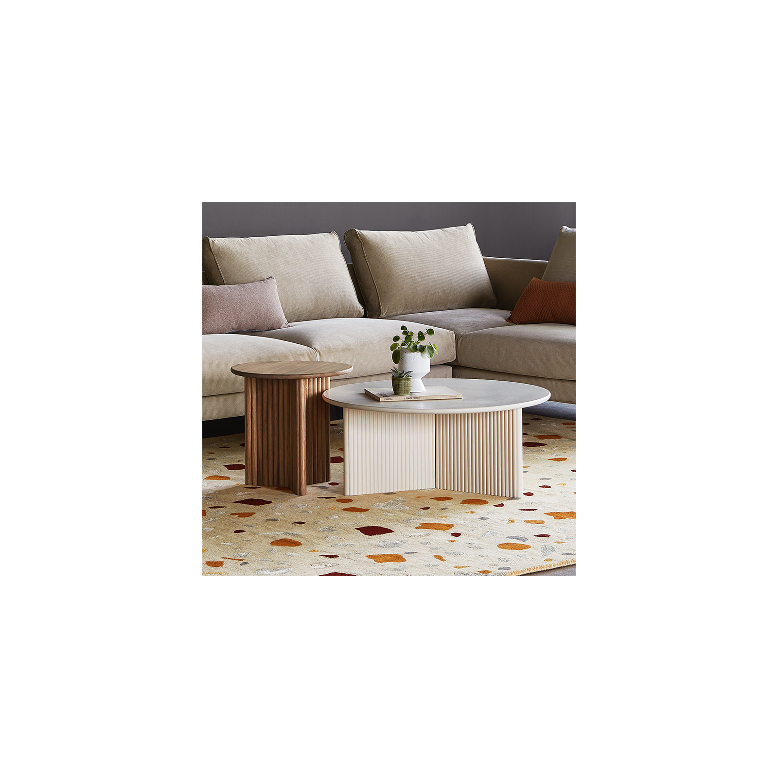 Odeon Coffee Table, Pearl