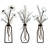 Metal Wall Decor Of 3 With Brown Finish - Rust Art For Living Room, Bedroom, Special Events Easy To Install Move-1086301694