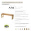 Banc de douche en teck-118913757