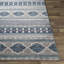 Tapis blanc / bleu clair tissé à la machine Fitz-2105873336