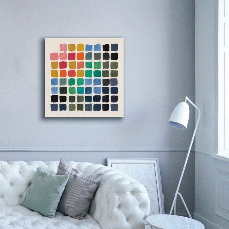  «Retro Color Graph» par Wild Apple Portfolio, art mural sur toile, 37 po x 37 po
