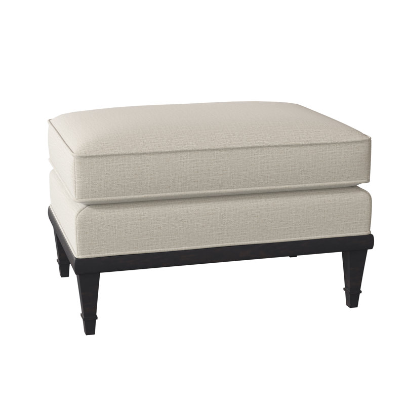 Dublin Ottoman, Elise Linen, Espresso
