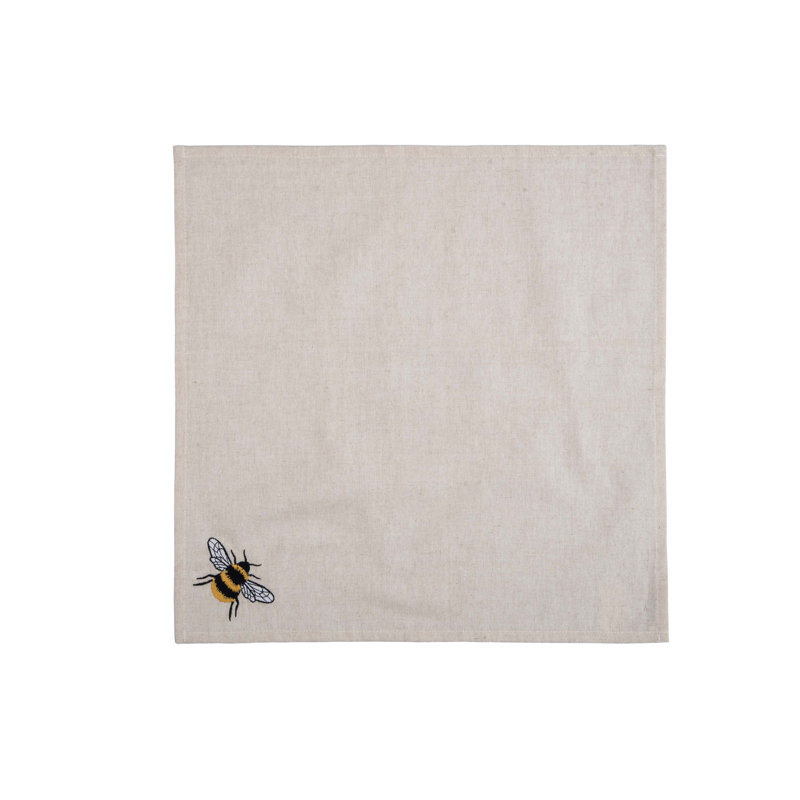 Lavender & Bee Garden Embroidered Napkins Set of 6