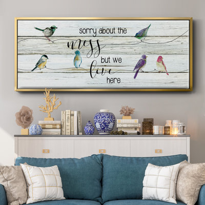 We Live Here - toile encadrée