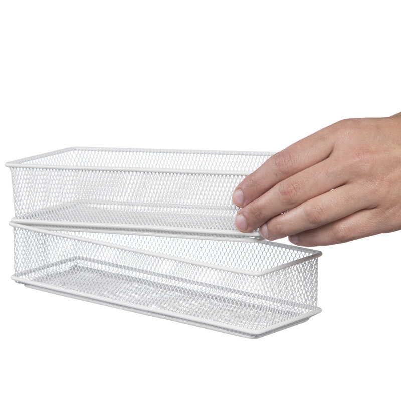Panier à fournitures de bureau, H 2 po x l 9 po x P 3 po