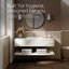 Lavabo de salle de bain carré en céramique blanche avec trop-plein et glacis Smart-Clean de 21,8 po ClarityPure