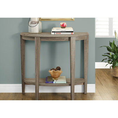 Table d'appoint taupe foncé pour le couloir - espace supplémentaire et chambre étroite