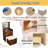3 in 1 Vanity Desk with Plip Top Mirror,Compact Makeup Vanity with 3 Drawers,Cushioned Tool