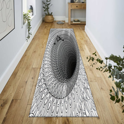 Floral Elegance Non Woven Thin Type Printed Rug for Sophisticated Interior Decor with Intricate Design