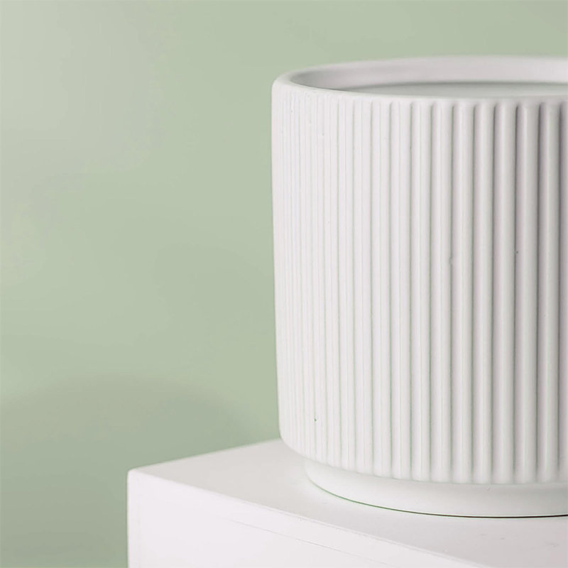 Lolley Handmade Ceramic Pot Planter, 13.5cm H x 13.5cm W x 13.5cm D