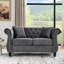 3 + 2 In Grey Velvet - Nailhead Trim For Sophistication, Structure Classic Design With Modern Twist, Build