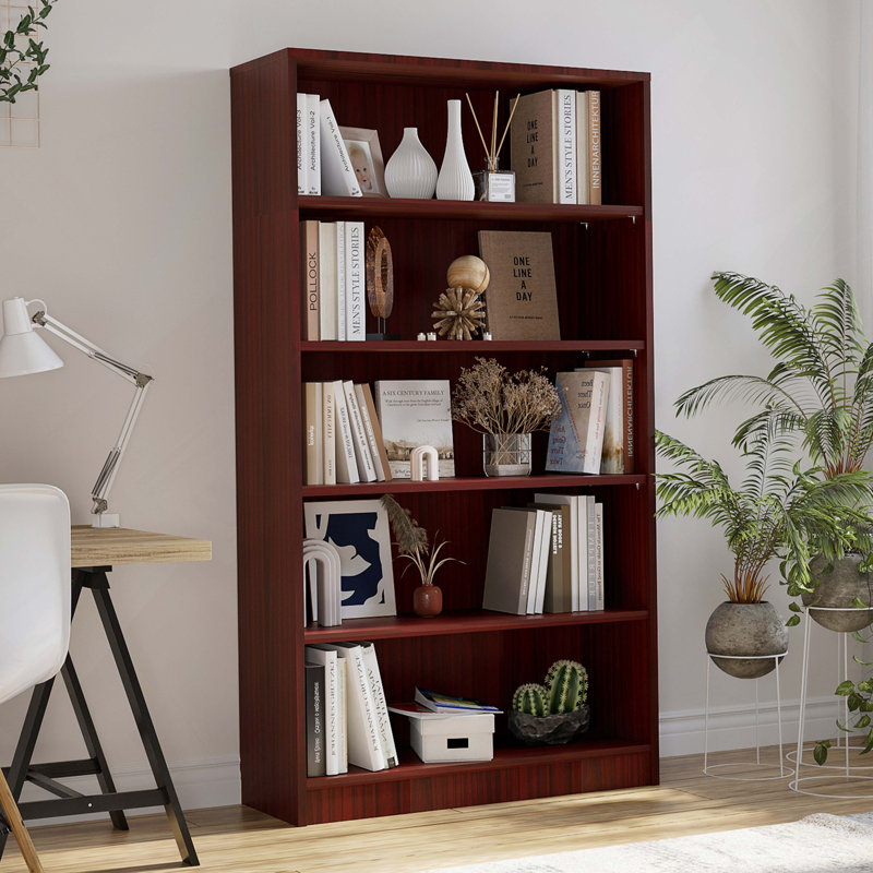 Bibliothèque 5 tablettes en bois de cerisier, Cerisier
