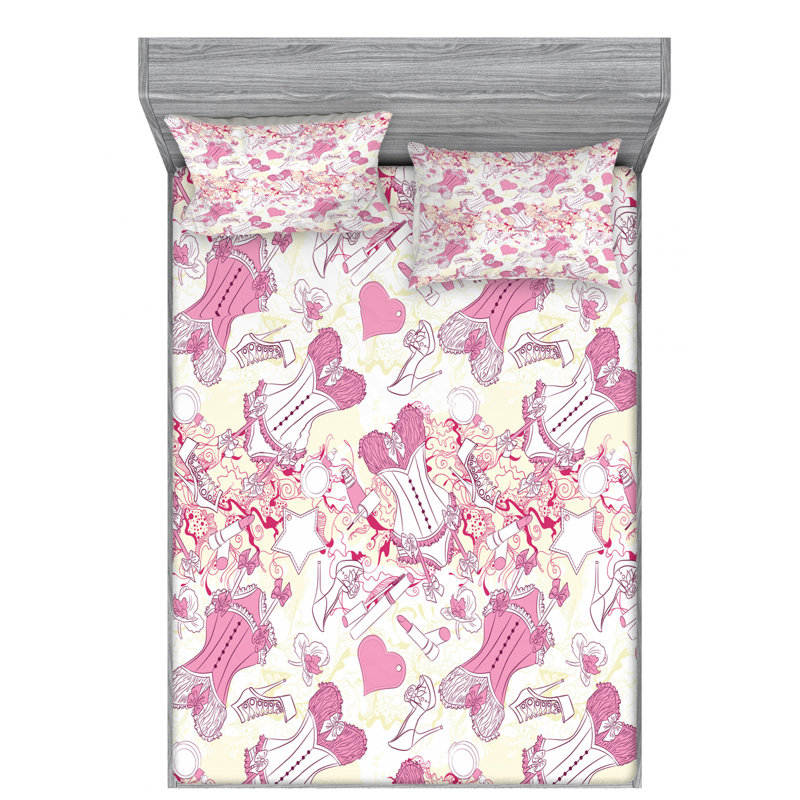 Microfiber Sheet Set, Full Sheet Set with Fitted Sheet