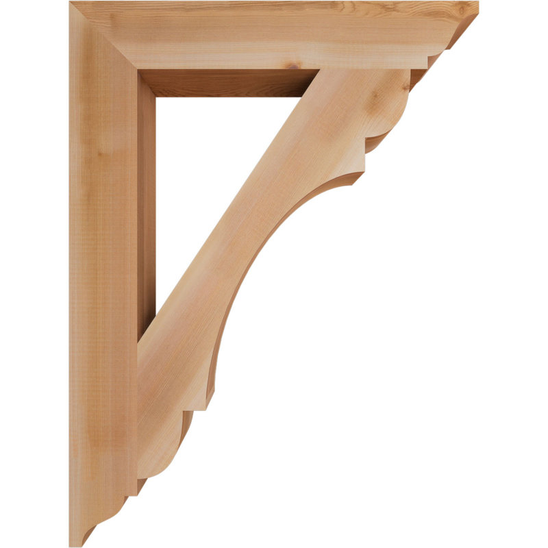 Support olympique traditionnel, H 32 po x l 3,5 po x P 24 po, Cèdre rouge de l'Ouest (lisse)